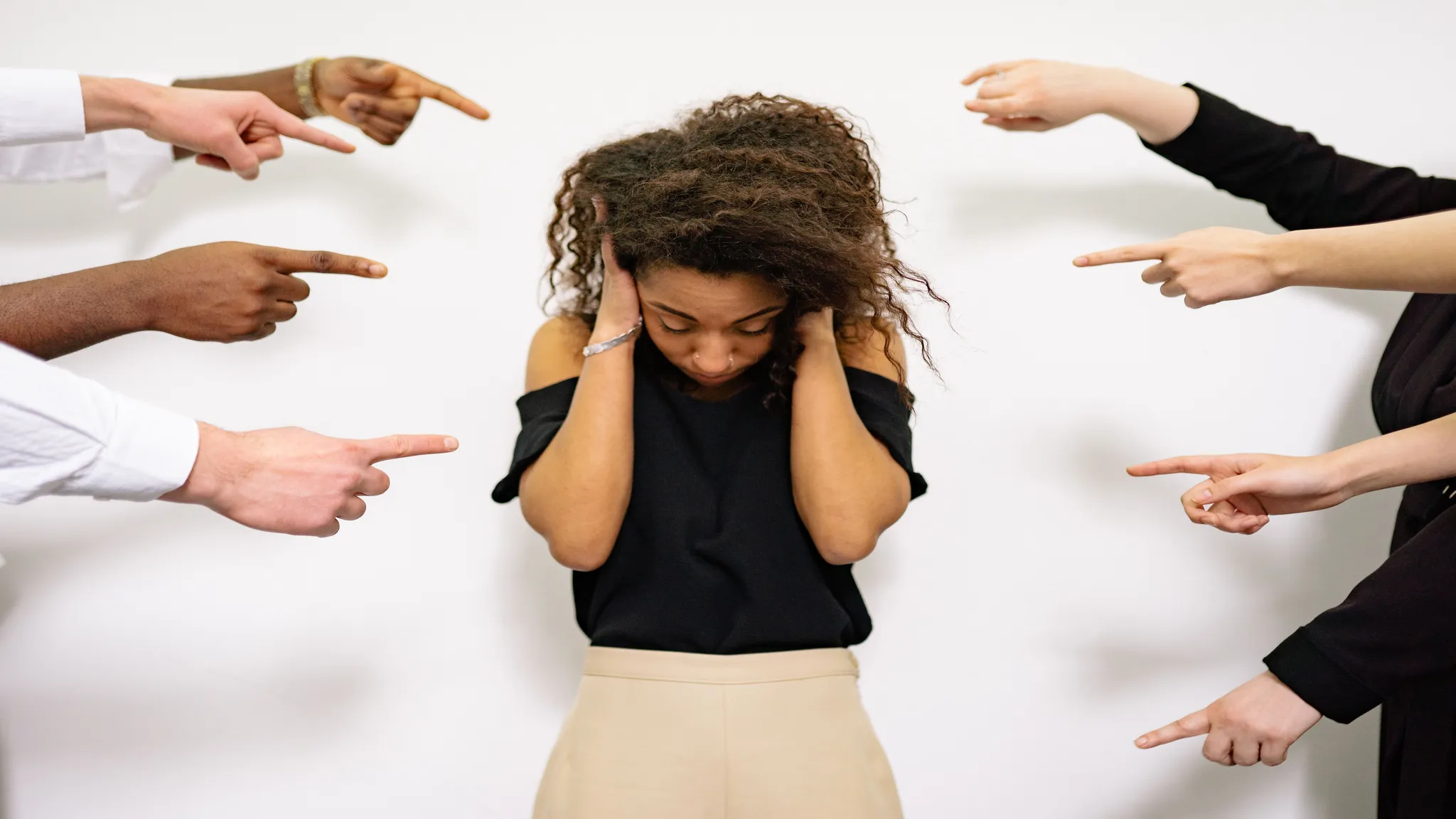 a girl struggling to stop people pleasing