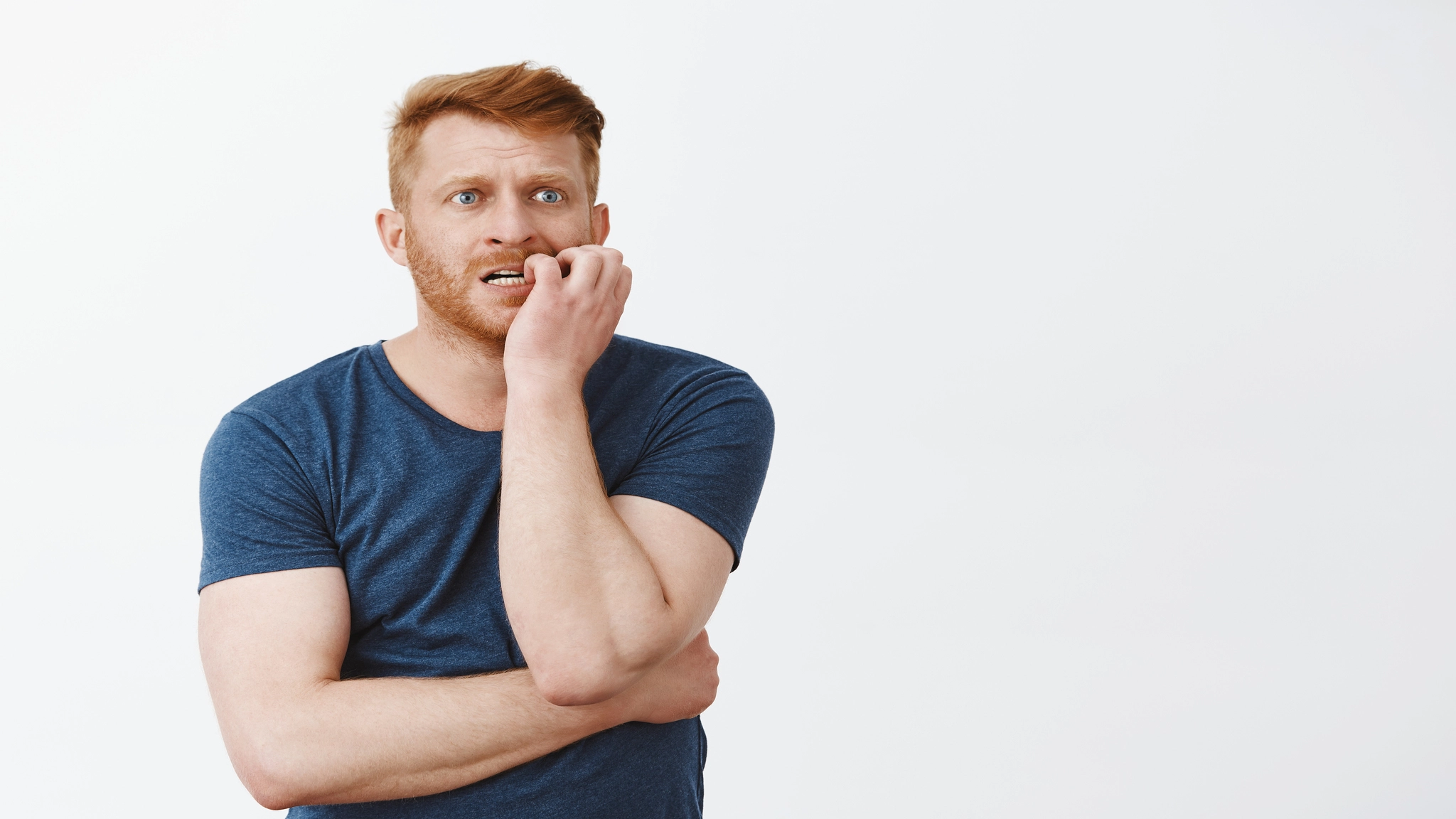 a man unable to relax due to excessive caffeine intake